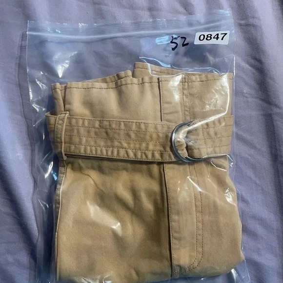 WILD Fable High-Rise Belted Mini Skirt Tan - Picture 10 of 11